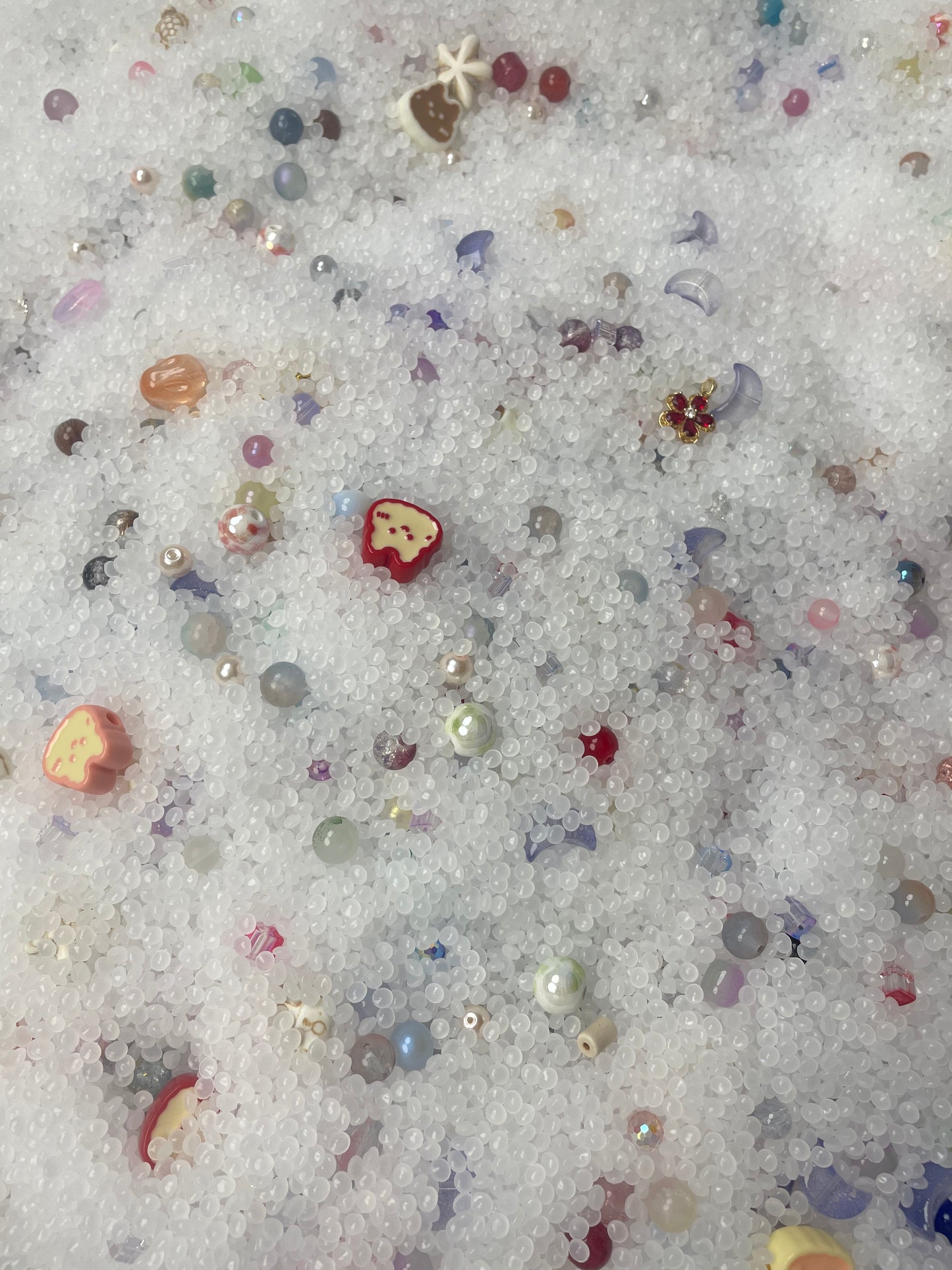10 cuillères de perles multiples Plus de 7 OZ