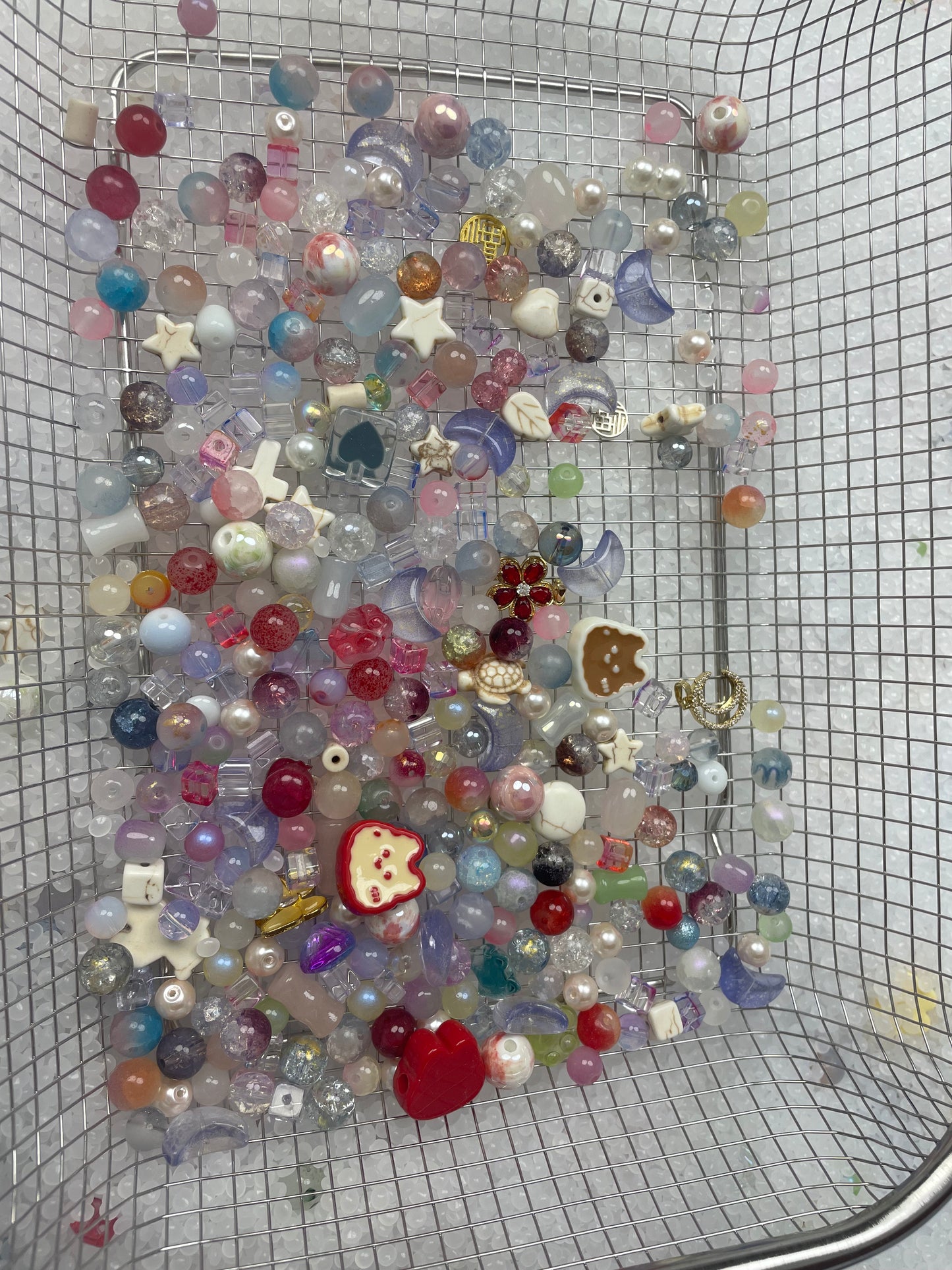 10 cuillères de perles multiples Plus de 7 OZ